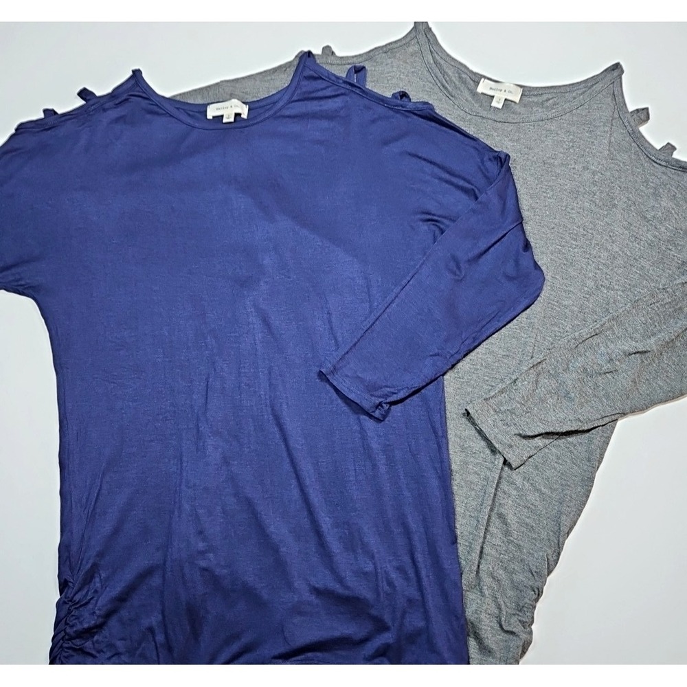 Hailey & Co Women's Cold Shoulder Long Sleeve Top Lot of 2 Size Small NWOT